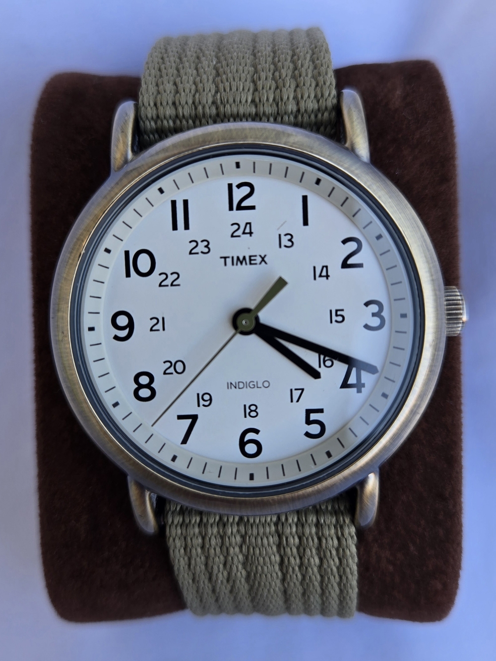Timex Men's Beige Field Watch with Indiglo
